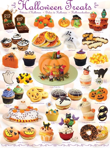 Puzzel Eurographics Halloween-snoepjes 1000 stukjes
