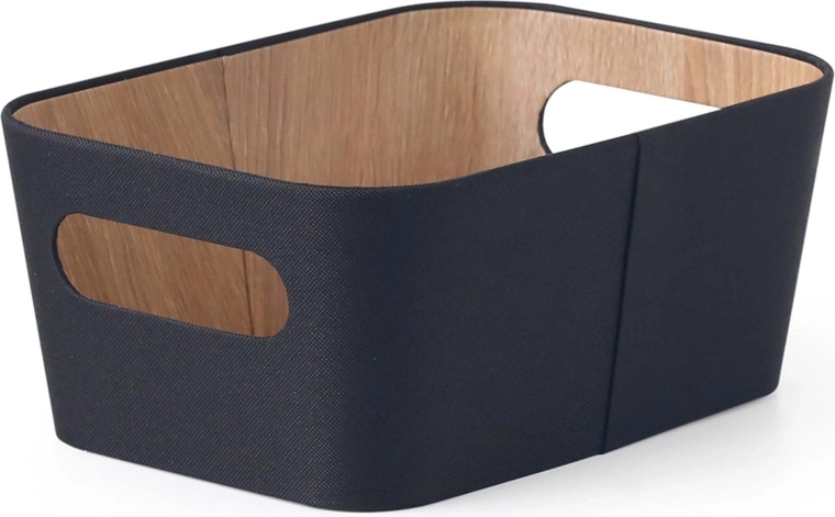 Opbergmand 26 × 18 × 11 cm zwart