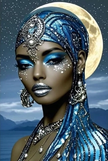 Norimpex diamant painting Afrikaanse prinses 30 × 40 cm