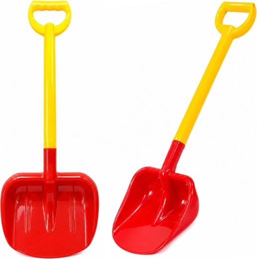 Grote kinderschep voor zand 63 cm rood-geel