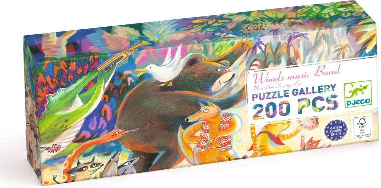 Djeco Puzzle Gallery Bosorkest, 200 stukjes