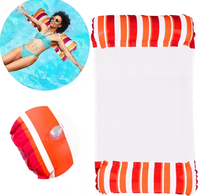 Regenboog Opblaasbare Water Schommelmatras voor Zwembad en Strand