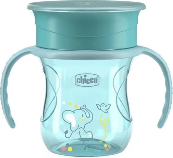 Chicco 360 Perfect X beker met handgrepen teal 12m+
