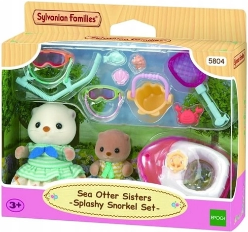 Sylvanian Families zusjes van de zeeotter op vakantie