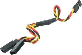Y-splitkabel voor servo JR 60 cm, gedraaid - 1 stuk