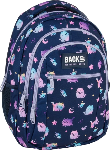 Schoolrugzak BackUP Violet Kittens 26 l