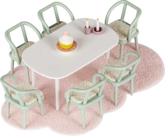 Eetkamerset voor het Lundby-poppenhuis