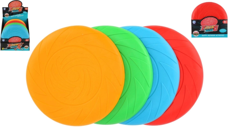 Siliconen vliegende schijf – set van 8 stuks, 4 kleuren