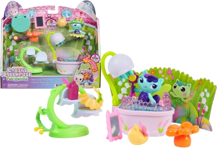 Spin Master Gabby’s Dollhouse – Toverkatteland badkamerset Zeemeerminkat