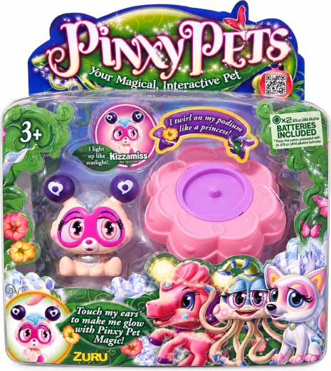 Interactief diertje Pinxy Pets Kizzamiss wasbeer met magische standaard