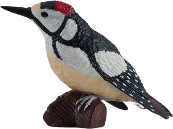 MOJO-figuur van een grote bonte specht
