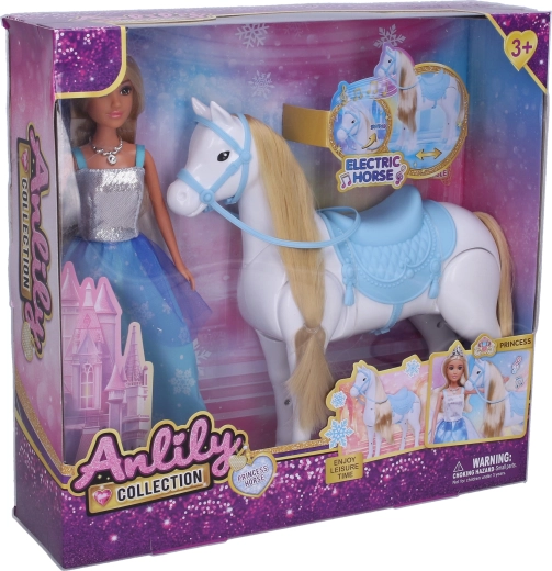 Pop met paard en geluidseffecten 25 cm