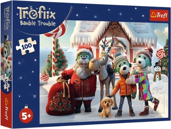 Trefl puzzel 100 stukjes: Sinterklaas en het rendier te hulp