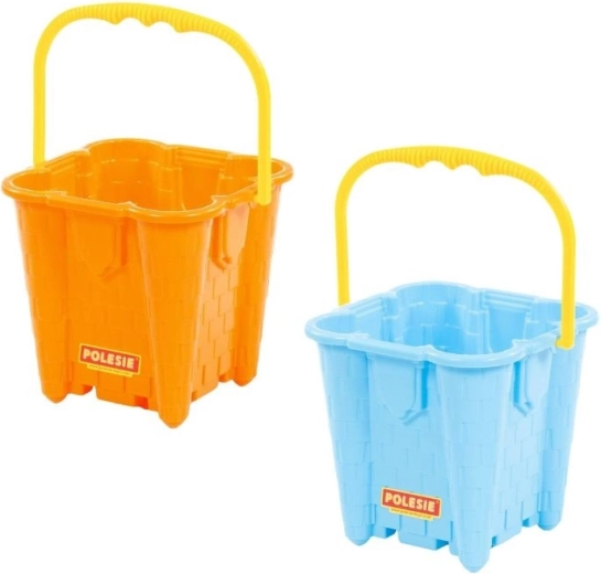 Polesie grote vierkante emmer kasteel (2 kleuren)