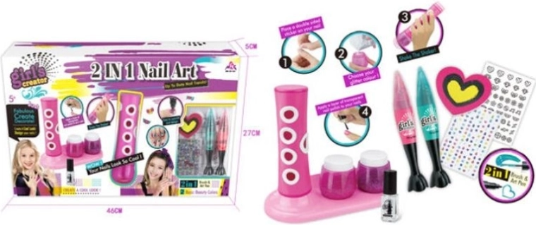 2-in-1 nageldecoratieset