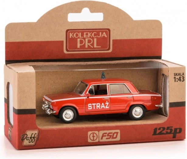 Modelauto PRL FIAT 125 Brandweer 1:43 DIE-CAST