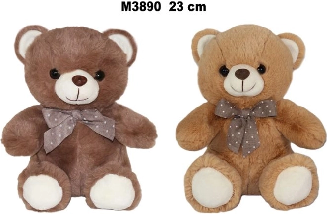 Pluchen teddybeer 23 cm - 1 stuk