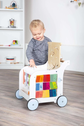 Houten loopwagen Olifant van Small Foot