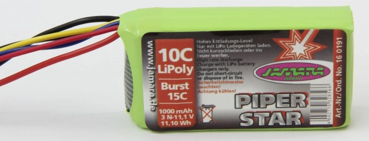 Accu voor Piper Super Cub EPP 11,1 V 1000 mAh