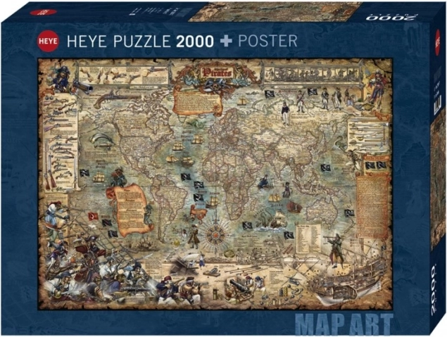 Puzzel 2000 stukjes – piratenwereld