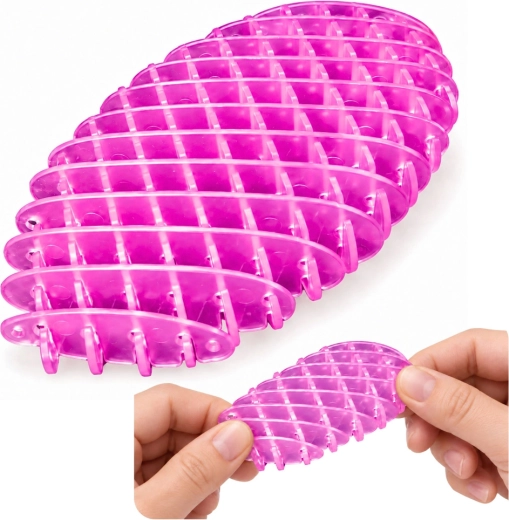 Paarse elastische antistressfidget