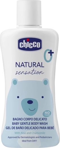 Chicco Natural Sensation douchegel en shampoo met aloë en kamille 200 ml