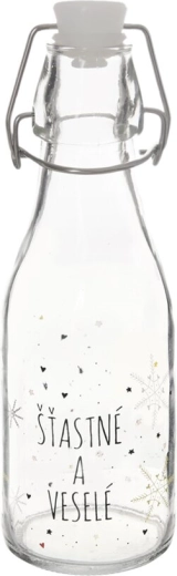 Glazen fles met metalen klepsluiting Vlok 0,16 l