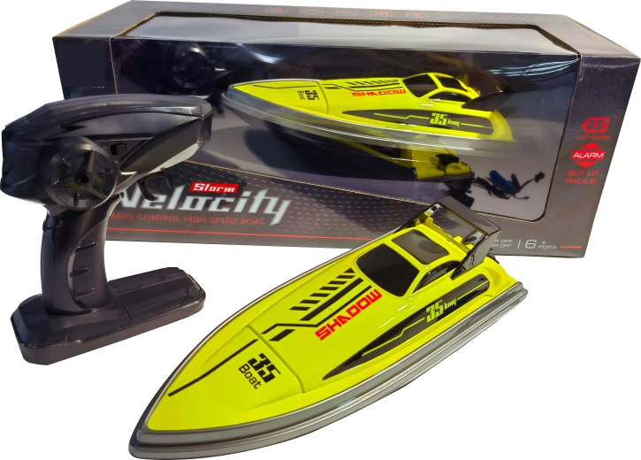 R/C raceboot Shadow 35 high speed 1:16 geel/zwart
