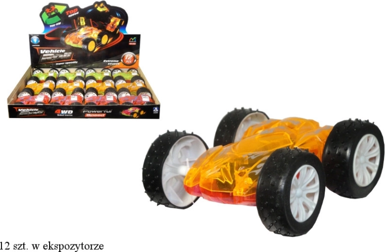 Auto dubbele flip met wrijvingsaandrijving en verlichting