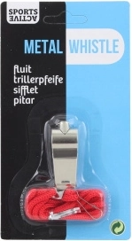 Metalen sportfluit met koord