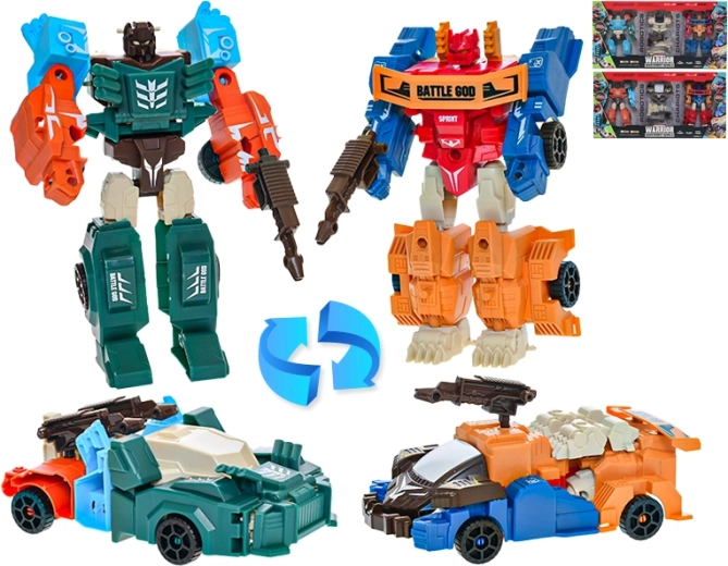 Deformation Warrior – set van transformerende raceauto’s naar robots