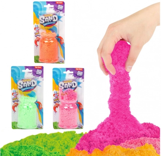 Magisch stromend zand – creatieve kneedmassa, 25 g, 3 kleuren