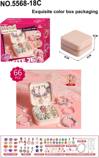 Mega set voor het maken van armbanden met sieradendoosje