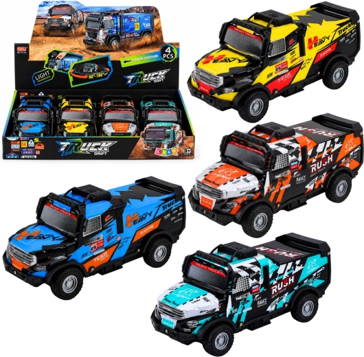 Terreinwagen met frictie-aandrijving, licht en geluid 22,5 cm - 1 stuk