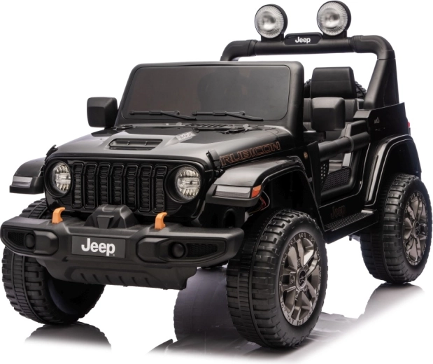 Elektrische kinderauto Jeep Wrangler Rubicon lift zwart