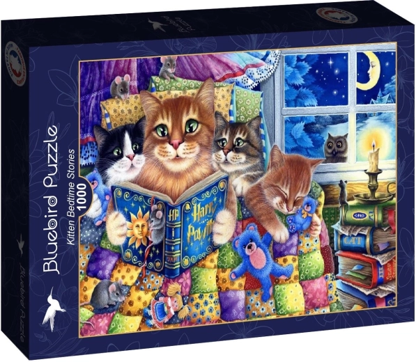 Bluebird puzzel Kittens en bedtijdverhaaltjes 1000 stukjes