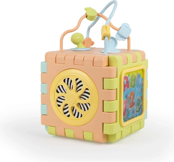 Dolu educatieve motoriekkubus en puzzel 2-in-1
