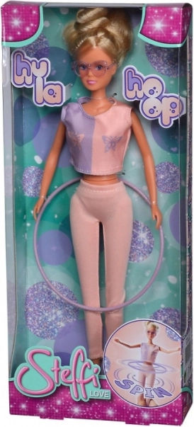 Steffi pop met hoepel Hula Hoop