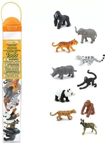 Safari Ltd. koker bedreigde diersoorten – landdieren