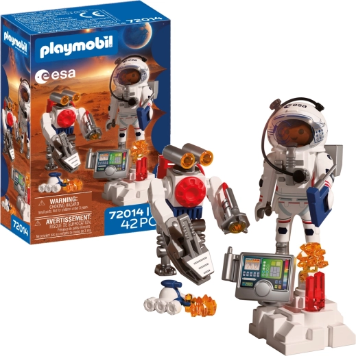 Playmobil ESA-astronaut en robot met accessoireset, 42 delen