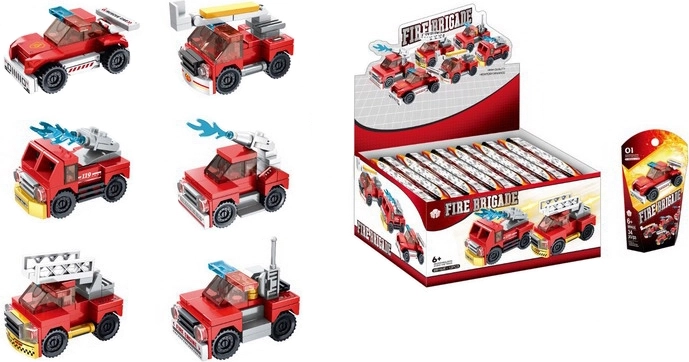 Bouwset brandweerauto - 1 stuk