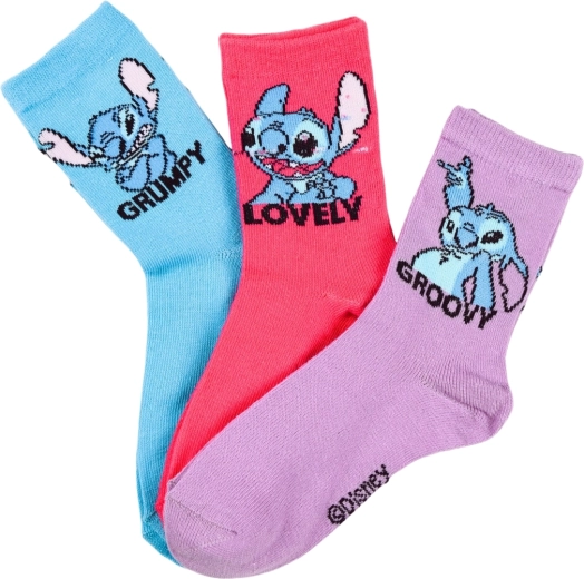 Disney Lilo & Stitch kindersokken Stitch (6 paar) – Maat: 31-34