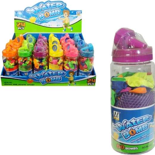 Waterbommen – set van 60 waterballonnen met adapter