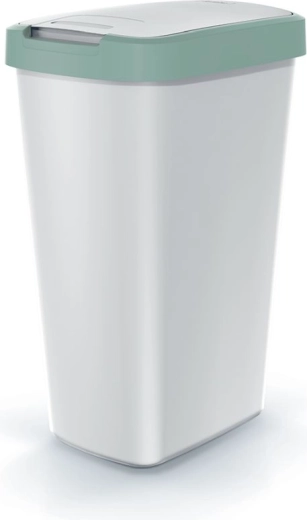 prullenbak compacta q flap 45 l lichtgroene deksel