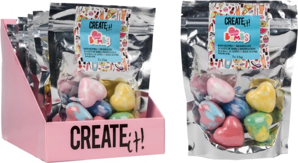 Bruisballen voor in bad hartjes 7 stuks