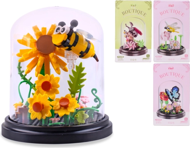 Bouwset insect met bloem voor kinderen vanaf 6 jaar