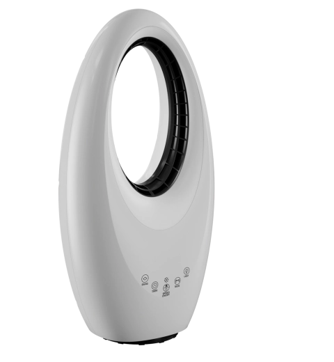 Bladloze staande ventilator met afstandsbediening en timer 22″