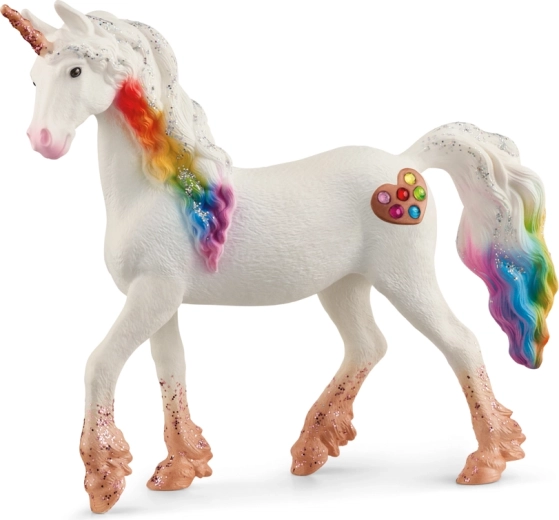 Schleich bayala regenboog-eenhoornmerrie met hartjes