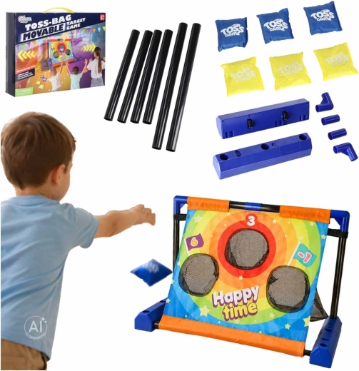 Mobiel kinderdartdoel/goal voor het gooien van zakjes voor punten