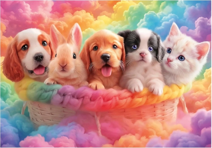 Educa-puzzel Vrienden uit het mandje 300 stukjes